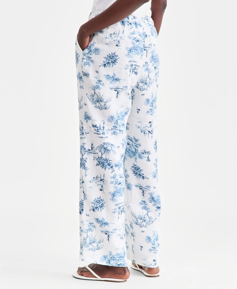 Charter Club Women's 100% Linen Sleeveless Top, Macy's Exclusive