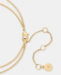 Dkny Mother of Pearl Inlay Double Row Necklace