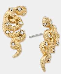 Marchesa Pave Snake Statement Stud Earrings
