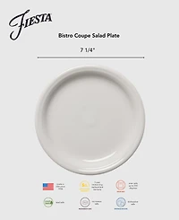 Fiesta Lavender Bistro Coupe Salad Plate, 7.25"