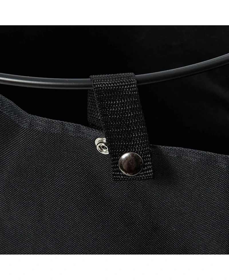 Household Essentials Metal Wire Frame Laundry Hamper with Removable Canvas Bag