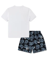 Jordan Boys' 4-7X Printed Movement Lines T-Shirt & Shorts, 2-Piece Set