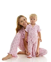 Sincerely Jules Mommy Me Notch Collar Shirt Pants 2 Piece Set