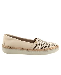 Trotters Accent Perforated Leather Flats