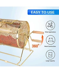 Gse Games & Sports Expert Raffle Drum,X-Large Brass Raffle Ticket Spinning Cage, Holds 15,000 Tickets or 500 Ping Pong Balls