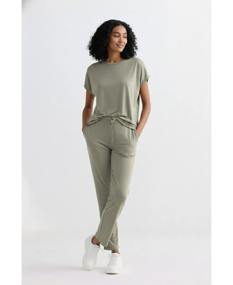 Reistor Women's Relaxed Tee Set Olive