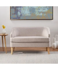 Streamdale Furniture Mid-Century Modern Loveseat with Flared Legs and High-Density Foam