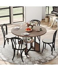 Gaomon Kitchen Table 47 Inch Round Dining Table for 4-6 Person Farmhouse Kitchen Table