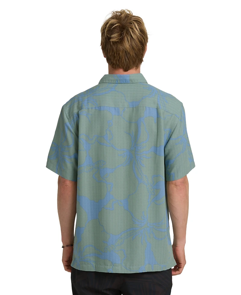 Quiksilver Waterman Men's Bay Breeze Short-Sleeve Shirt