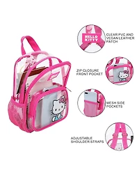 Hello Kitty Sitting Character Adult 11” Clear Mini Backpack