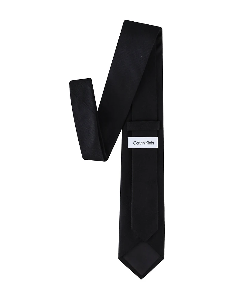 Calvin Klein Men's Solid Silk Classic Tie