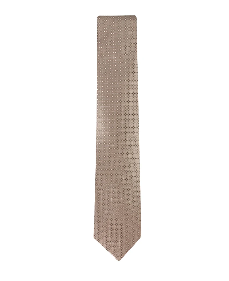 Calvin Klein Men's Grid Pattern Silk Tie