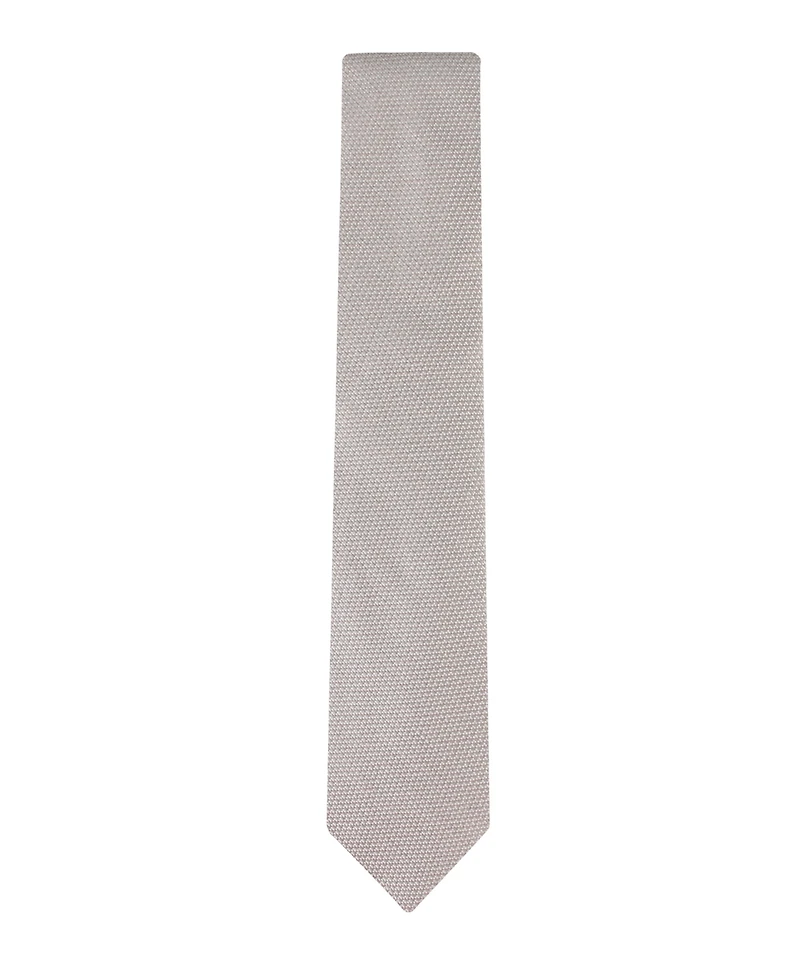 Calvin Klein Men's Textured Solid Silk & Linen Tie