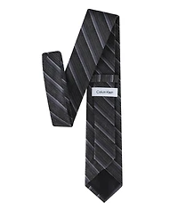 Calvin Klein Men's Silk & Linen Blend Striped Tie