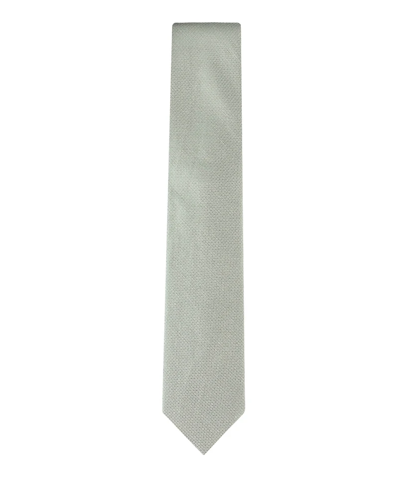 Calvin Klein Men's Textured Solid Silk & Linen Blend Tie