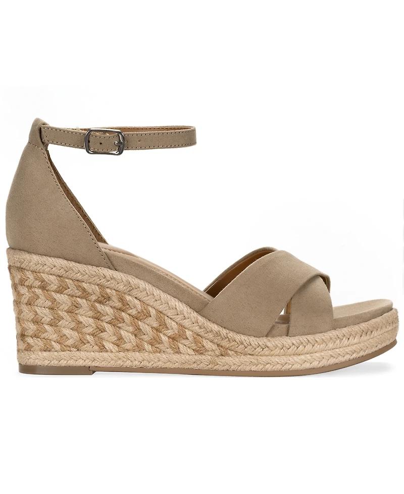 Style & Co. Women's Theaa X-Band Wedge Espadrilles Sandals, Macy's Exclusive