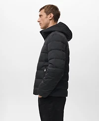 Mango Men's Down And Feather Filling Quilted Jacket