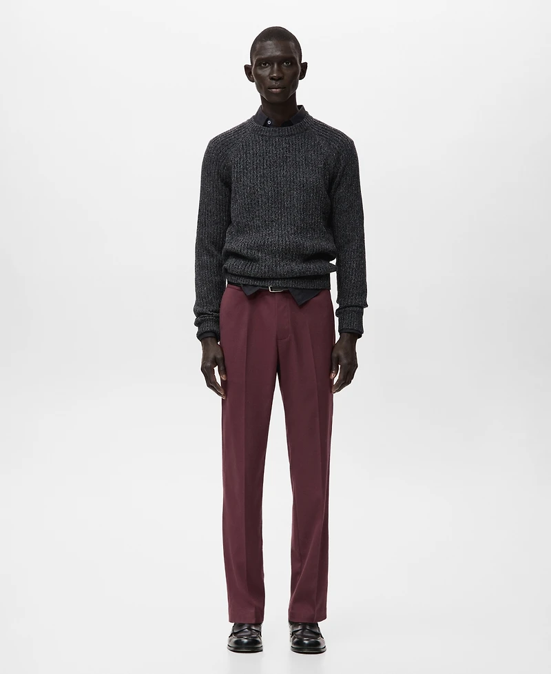 Mango Men's Fluid Regular-Fit Trousers