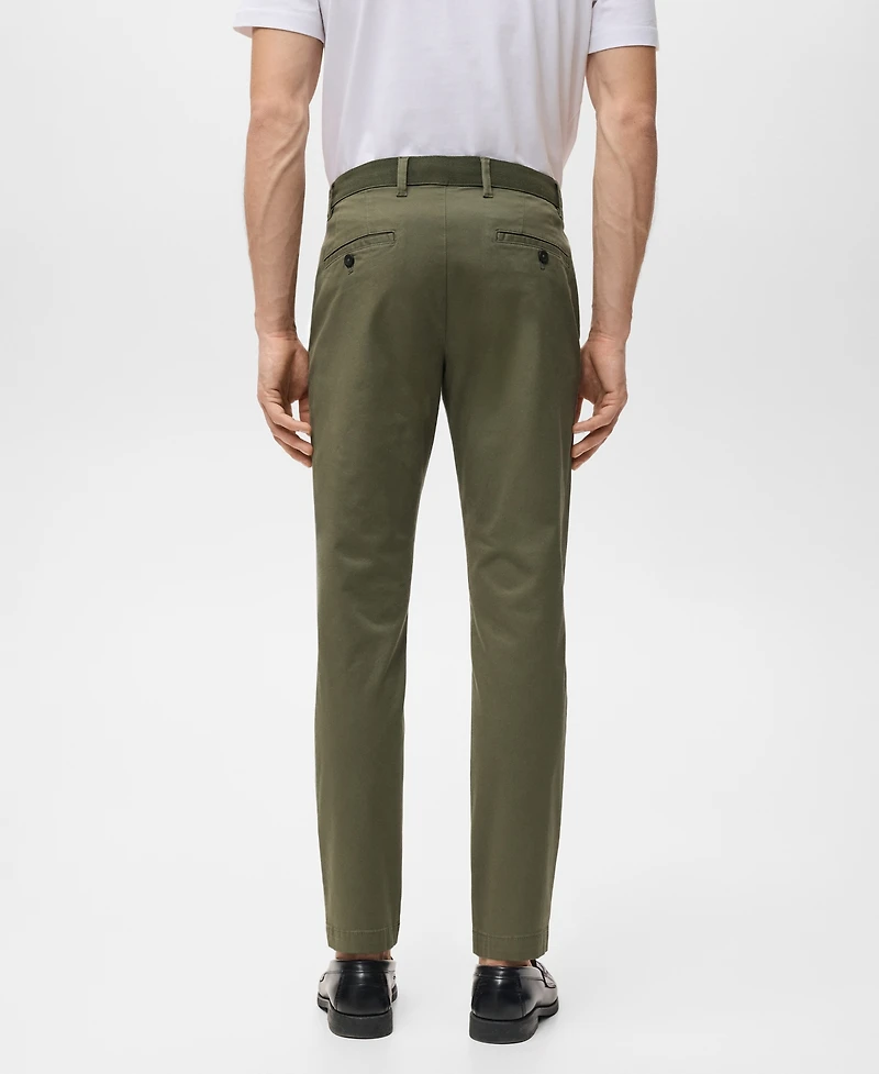 Mango Men's Prato Cropped Tapered Chino Pants