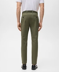 Mango Men's Prato Cropped Tapered Chino Pants