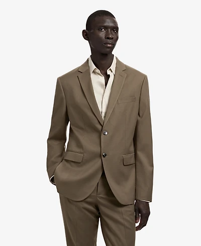 Mango Men's Stretch Fabric Super Slim-Fit Suit Jacket