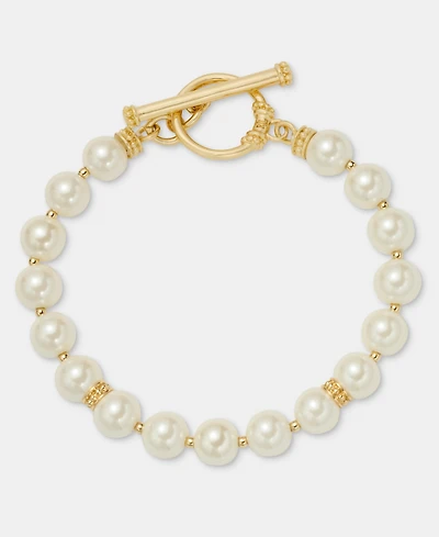 Lauren Ralph Lauren Imitation Pearl Flex Bracelet