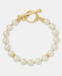 Lauren Ralph Lauren Imitation Pearl Flex Bracelet