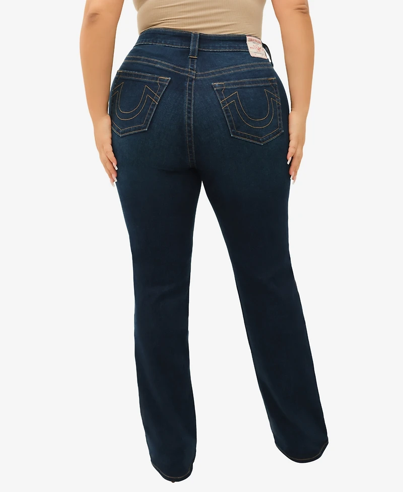 True Religion Plus Billie Straight Mid Rise Jeans