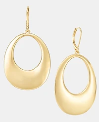 Lauren Ralph Lauren Gold-Tone Large Open Drop Earrings