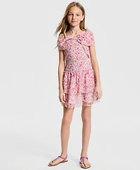 Bonnie Jean Girls' 7-16 Smocked Bow-Front Dress