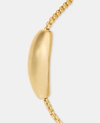 Lauren Ralph Gold-Tone Puffy Pear Slider Bracelet