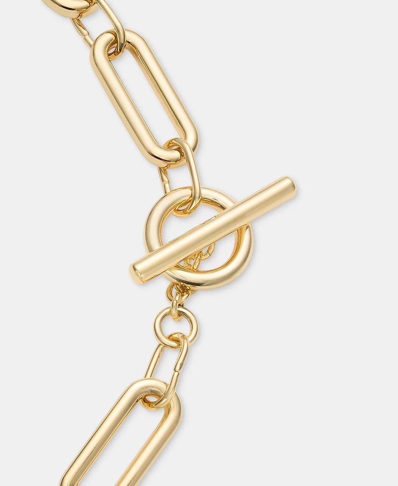 Lauren Ralph Lauren Gold-Tone Large Link Collar Necklace