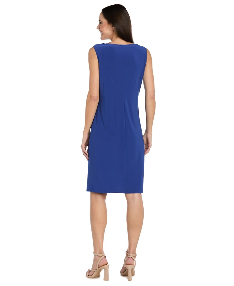 Rm Richards Women's Foil Printed Swing Jacket & Tank Dress, 2-Piece Set