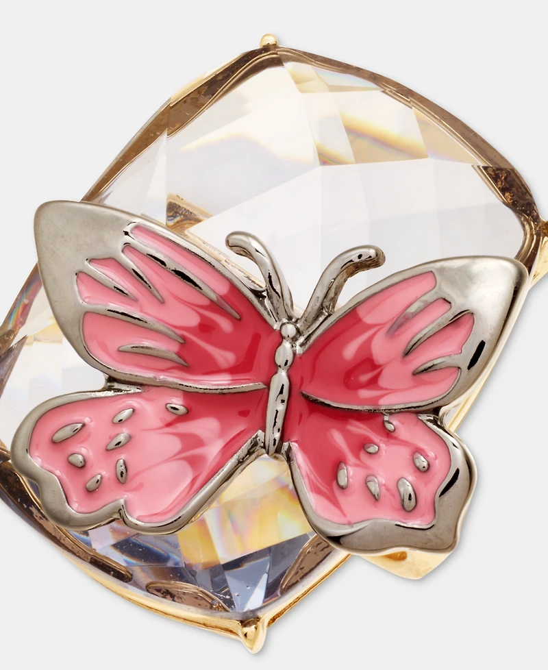 Anne Klein Stone Butterfly Statement Ring