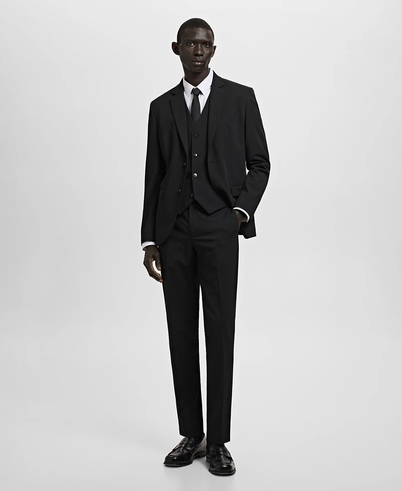 Mango Men's Super Slim-Fit Stretch-Fabric Suit Vest