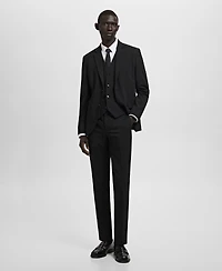 Mango Men's Super Slim-Fit Stretch-Fabric Suit Vest