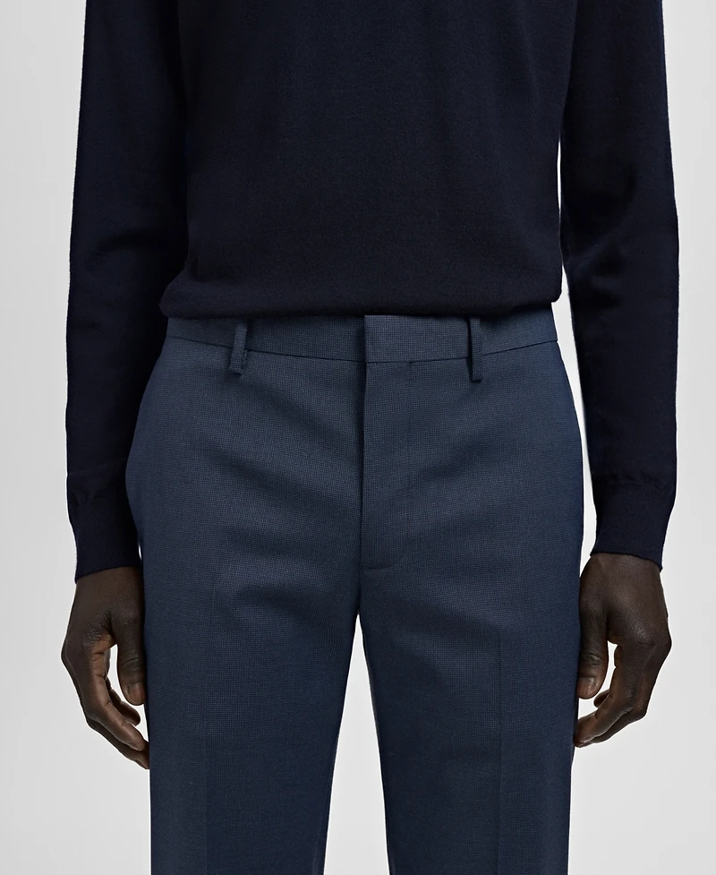 Mango Men's Stretch Fabric Super Slim-Fit Suit Trousers