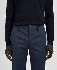 Mango Men's Stretch Fabric Super Slim-Fit Suit Trousers