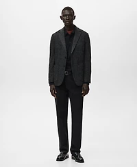 Mango Men's Slim Fit Wool Blend Blazer