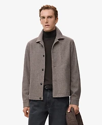 Mango Men's Regular Fit Flannel Overshirt