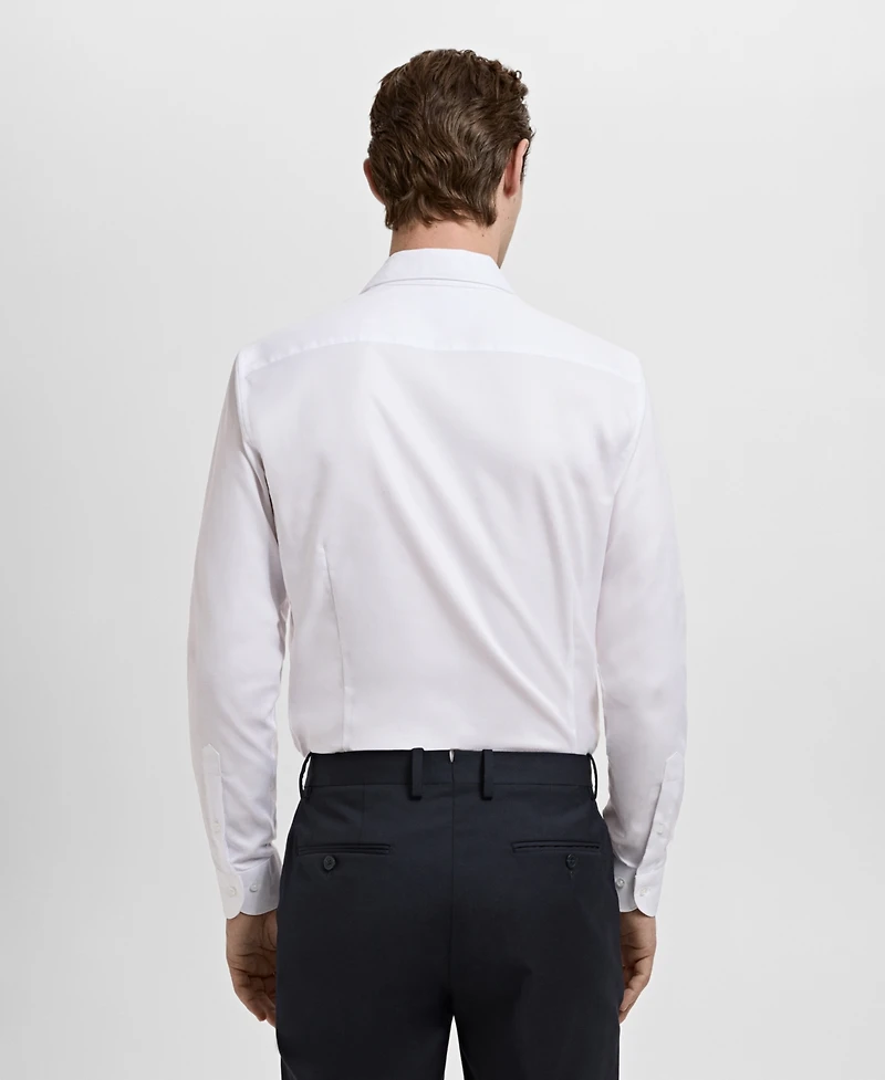 Mango Men's Slim-Fit Cotton Dress Shirt