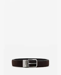Mango Men's Reversible Nappa Leather Belt