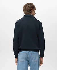 Mango Men's Regular-Fit Polo Sweatshirt