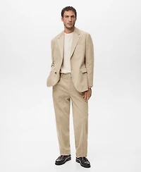 Mango Men's Corduroy Regular-Fit Pants