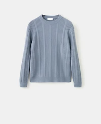 Mango Men's Structured Knitted Sweater