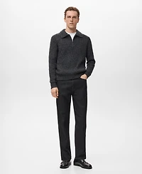 Mango Men's Regular Fit Cotton Jeans