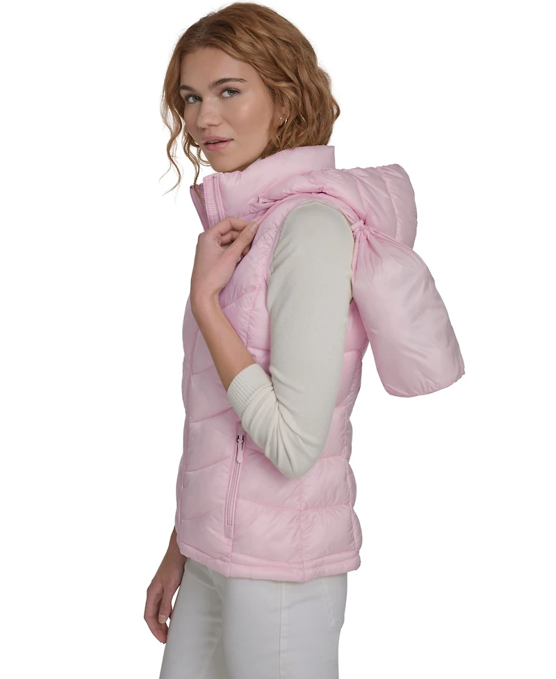 Charter Club Women's Packable Hooded Puffer Vest