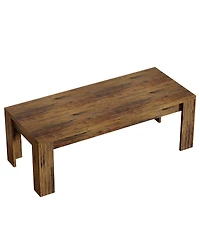 Tribesigns Farmhouse Dining Table for 6-8, Large Rectangle Kitchen Table with Heavy Duty Legs