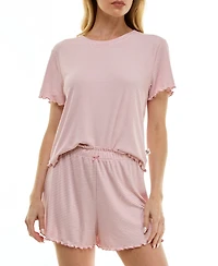 Sincerely Jules Women's Striped Top & Shorts, 2-Piece Set