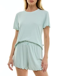 Sincerely Jules Women's Striped Top & Shorts, 2-Piece Set